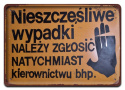 PRL METALOWY PLAKAT RETRO OBRAZEK SZYLD BLACHA VINTAGE #18857