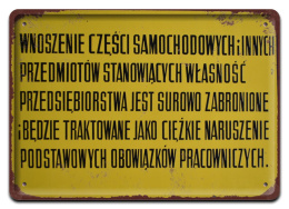 PRL METALOWY PLAKAT RETRO OBRAZEK SZYLD BLACHA VINTAGE #18859