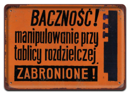 PRL METALOWY PLAKAT RETRO OBRAZEK SZYLD BLACHA VINTAGE #18865