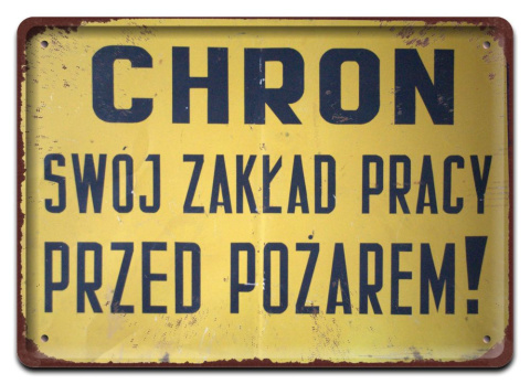 PRL METALOWY PLAKAT RETRO OBRAZEK SZYLD BLACHA VINTAGE #18866