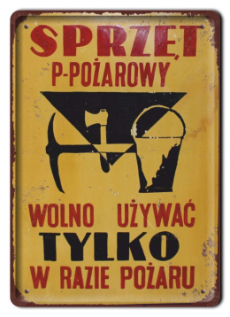PRL METALOWY PLAKAT RETRO OBRAZEK SZYLD BLACHA VINTAGE #18867