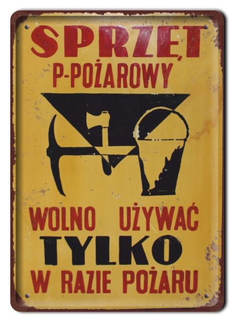 PRL METALOWY PLAKAT RETRO OBRAZEK SZYLD BLACHA VINTAGE #18867