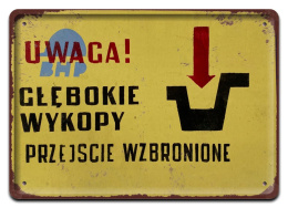 PRL METALOWY PLAKAT RETRO OBRAZEK SZYLD BLACHA VINTAGE #18872