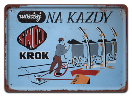 PRL METALOWY PLAKAT RETRO OBRAZEK SZYLD BLACHA VINTAGE #18873