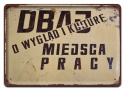 PRL METALOWY PLAKAT RETRO OBRAZEK SZYLD BLACHA VINTAGE #18880