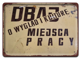 PRL METALOWY PLAKAT RETRO OBRAZEK SZYLD BLACHA VINTAGE #18880