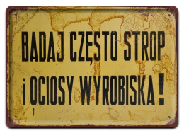 PRL METALOWY PLAKAT RETRO OBRAZEK SZYLD BLACHA VINTAGE #18881