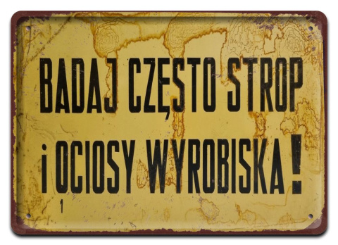PRL METALOWY PLAKAT RETRO OBRAZEK SZYLD BLACHA VINTAGE #18881