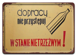 PRL METALOWY PLAKAT RETRO OBRAZEK SZYLD BLACHA VINTAGE #18882