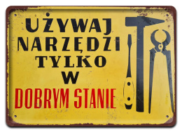 PRL METALOWY PLAKAT RETRO OBRAZEK SZYLD BLACHA VINTAGE #18883