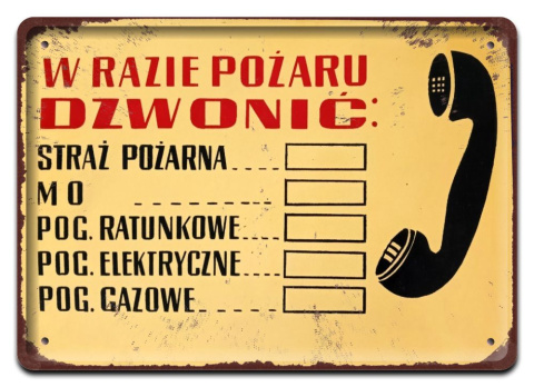 PRL METALOWY PLAKAT RETRO OBRAZEK SZYLD BLACHA VINTAGE #18887