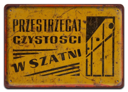 PRL METALOWY PLAKAT RETRO OBRAZEK SZYLD BLACHA VINTAGE #18888