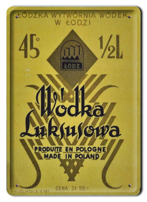 PRL METALOWY PLAKAT RETRO OBRAZEK SZYLD BLACHA VINTAGE #18891