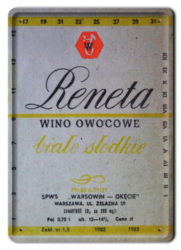 PRL METALOWY PLAKAT RETRO OBRAZEK SZYLD BLACHA VINTAGE #18893