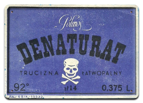 PRL METALOWY PLAKAT RETRO OBRAZEK SZYLD BLACHA VINTAGE #18894