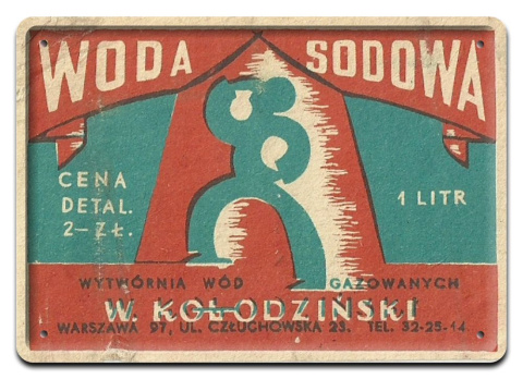 PRL METALOWY PLAKAT RETRO OBRAZEK SZYLD BLACHA VINTAGE #18897