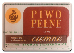 PRL METALOWY PLAKAT RETRO OBRAZEK SZYLD BLACHA VINTAGE #18899