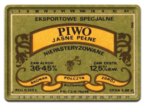 PRL METALOWY PLAKAT RETRO OBRAZEK SZYLD BLACHA VINTAGE #18901