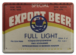 PRL METALOWY PLAKAT RETRO OBRAZEK SZYLD BLACHA VINTAGE #18903