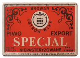 PRL METALOWY PLAKAT RETRO OBRAZEK SZYLD BLACHA VINTAGE #18905