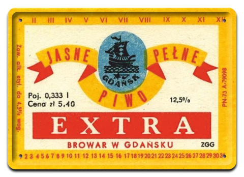 PRL METALOWY PLAKAT RETRO OBRAZEK SZYLD BLACHA VINTAGE #18906