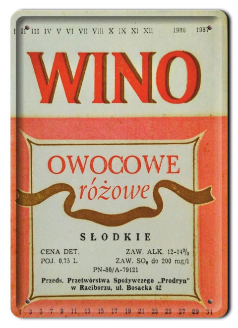 PRL METALOWY PLAKAT RETRO OBRAZEK SZYLD BLACHA VINTAGE #18909