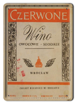 PRL METALOWY PLAKAT RETRO OBRAZEK SZYLD BLACHA VINTAGE #18910