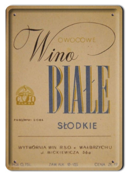 PRL METALOWY PLAKAT RETRO OBRAZEK SZYLD BLACHA VINTAGE #18914