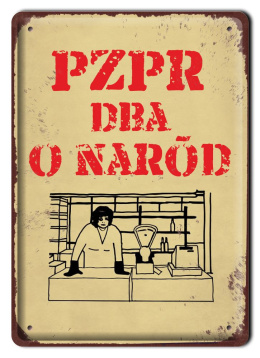 PRL METALOWY PLAKAT RETRO OBRAZEK SZYLD BLACHA VINTAGE #18968