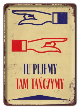 PRL METALOWY PLAKAT RETRO OBRAZEK SZYLD BLACHA VINTAGE #18969