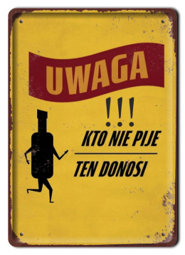 PRL METALOWY PLAKAT RETRO OBRAZEK SZYLD BLACHA VINTAGE #18970