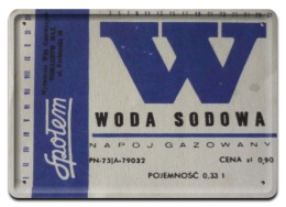 PRL METALOWY PLAKAT RETRO OBRAZEK SZYLD BLACHA VINTAGE #18928