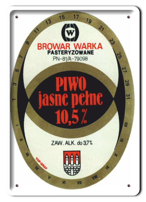 PRL METALOWY PLAKAT RETRO OBRAZEK SZYLD BLACHA VINTAGE #18936