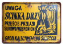 PRL METALOWY PLAKAT RETRO OBRAZEK SZYLD BLACHA VINTAGE #18950