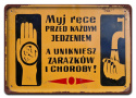 PRL METALOWY PLAKAT RETRO OBRAZEK SZYLD BLACHA VINTAGE #18954
