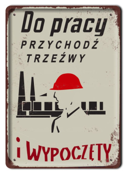 PRL METALOWY PLAKAT RETRO OBRAZEK SZYLD BLACHA VINTAGE #18974