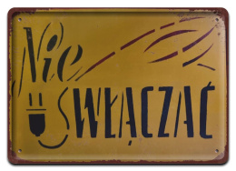 PRL METALOWY PLAKAT RETRO OBRAZEK SZYLD BLACHA VINTAGE #18977