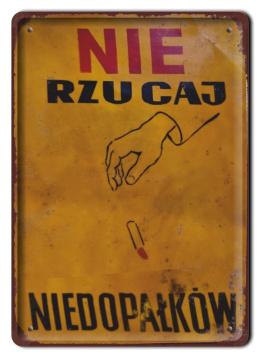 PRL METALOWY PLAKAT RETRO OBRAZEK SZYLD BLACHA VINTAGE #18979