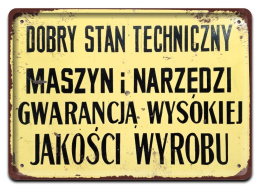 PRL METALOWY PLAKAT RETRO OBRAZEK SZYLD BLACHA VINTAGE #18984