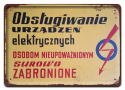 PRL METALOWY PLAKAT RETRO OBRAZEK SZYLD BLACHA VINTAGE #18985