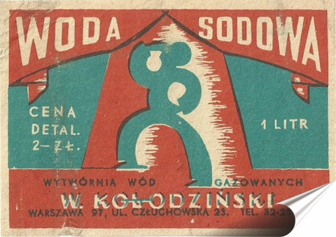 PRL Plakat folia Samoprzylepna Plakietka(motyw metalowego szyldu)#18897