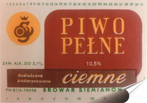 PRL Plakat folia Samoprzylepna Plakietka(motyw metalowego szyldu)#18899