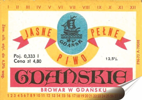 PRL Plakat folia Samoprzylepna Plakietka(motyw metalowego szyldu)#18904