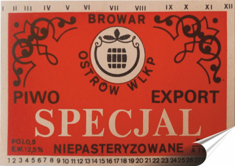 PRL Plakat folia Samoprzylepna Plakietka(motyw metalowego szyldu)#18905