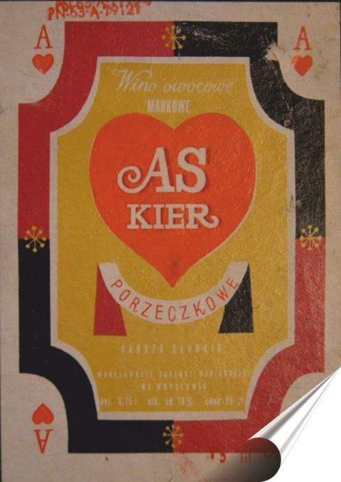 PRL Plakat folia Samoprzylepna Plakietka(motyw metalowego szyldu)#18915