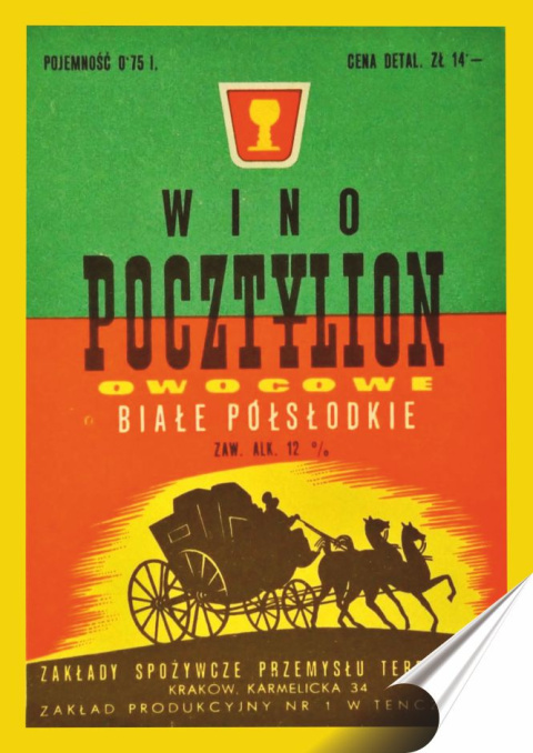 PRL Plakat folia Samoprzylepna Plakietka(motyw metalowego szyldu)#18917