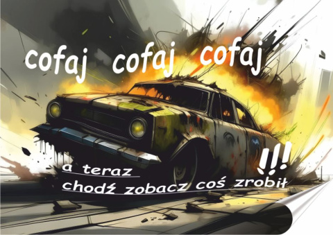 PRL Plakat folia Samoprzylepna Plakietka(motyw metalowego szyldu)#18926