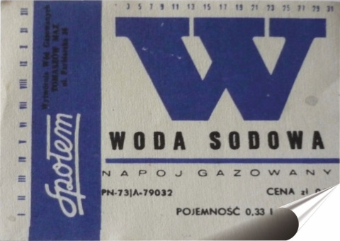 PRL Plakat folia Samoprzylepna Plakietka(motyw metalowego szyldu)#18928