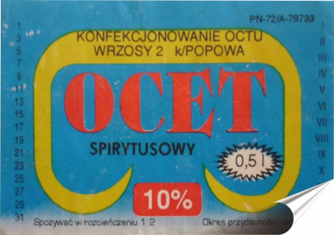 PRL Plakat folia Samoprzylepna Plakietka(motyw metalowego szyldu)#18930