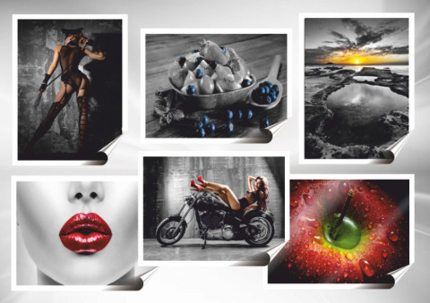 Wiśnie Plakat Samoprzylepny Plakietka(motyw metalowego szyldu)#02932